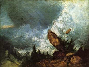 Joseph Mallord William Turner : The Fall of an Avalanche in the Grisons